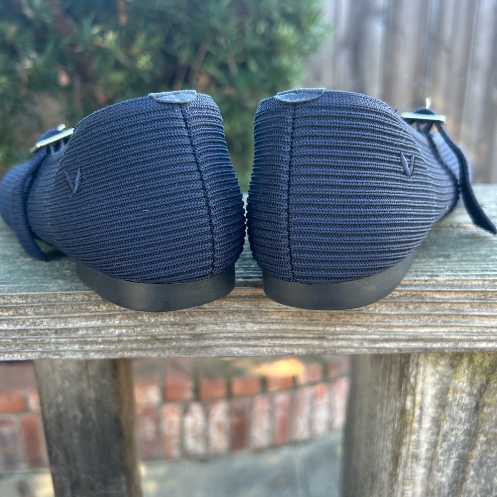 Vivaia Navy Margot Mary Janes. Square toe. Size 39.5 - Picture 4 of 6
